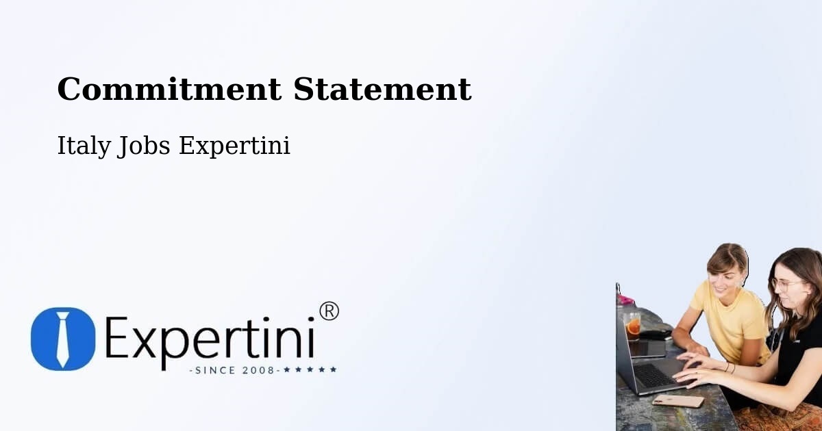 Commitment Statement - Italy Jobs Expertini